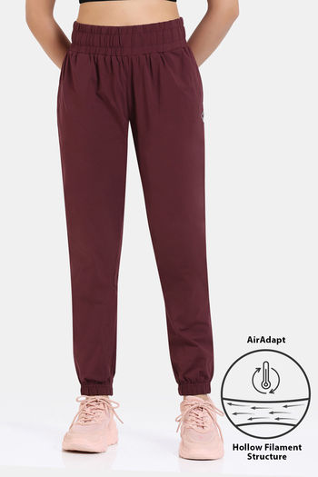 Buy Zelocity Mid Rise Quick Dry Joggers - Windsor Wine